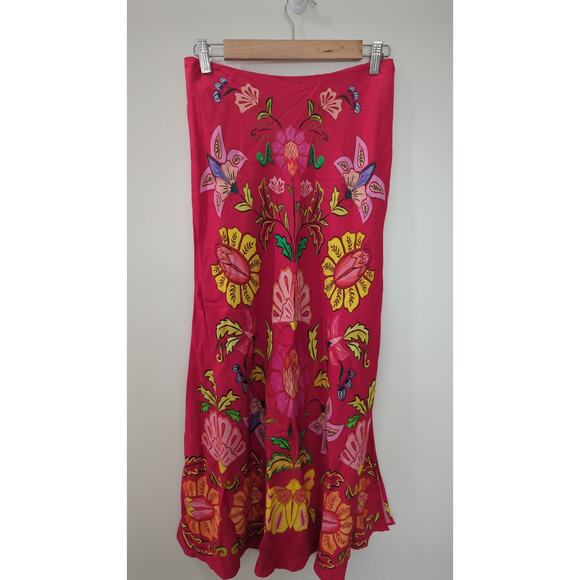 Farm Rio Printed Midi Slip Skirt - Picture 4 of 5